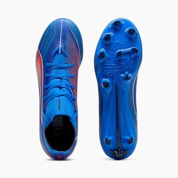 Tacos de fútbol ULTRA 6 MATCH+ FG/AG para mujer, Ultra Blue-PUMA White-Glowing Red, large-MEX
