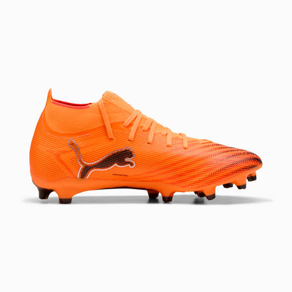 Tacos de fútbol ULTRA 6 MATCH+ FG/AG para mujer, Heat Fire-PUMA Black-Glowing Red, large-MEX