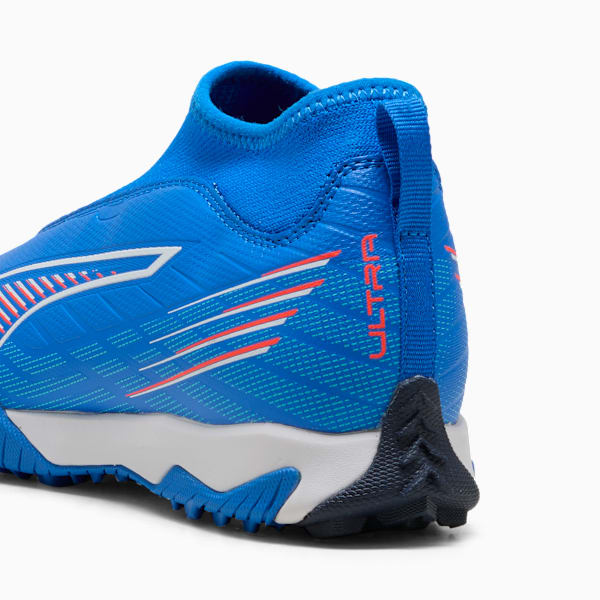 Tacos de fútbol ULTRA 6 MATCH+ TT Laceless para adolescentes, Ultra Blue-PUMA White-Glowing Red, large-MEX