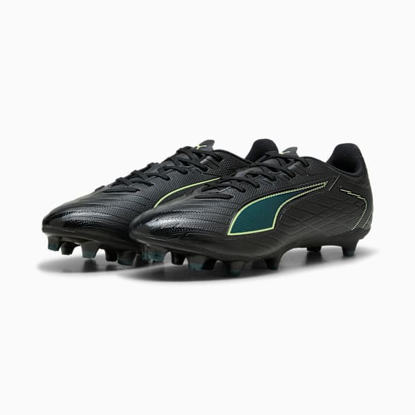 ULTRA 6 PLAY FG/AG Football Boots Unisex, PUMA Black-Fizzy Light-Green Terrain, large-ZAF