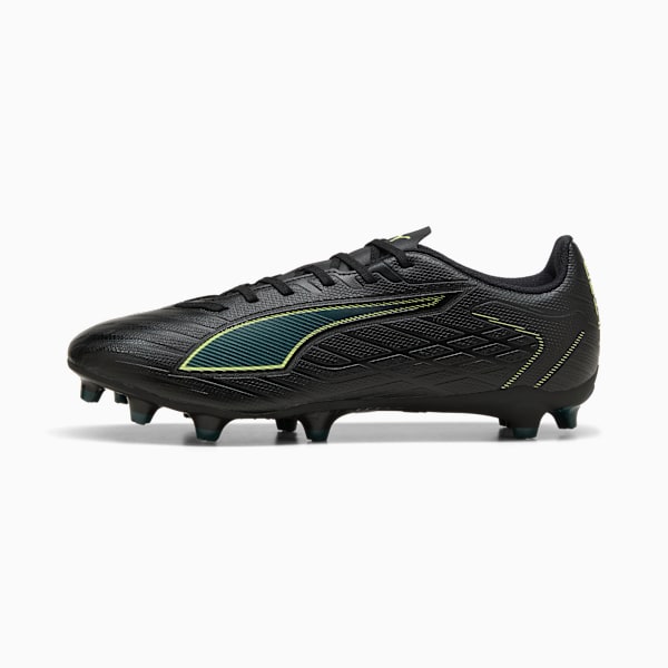 ULTRA 6 PLAY FG/AG Football Boots Unisex, PUMA Black-Fizzy Light-Green Terrain, large-ZAF