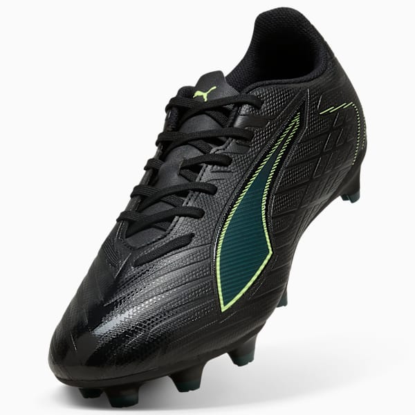 ULTRA 6 PLAY FG/AG Football Boots Unisex, PUMA Black-Fizzy Light-Green Terrain, large-ZAF