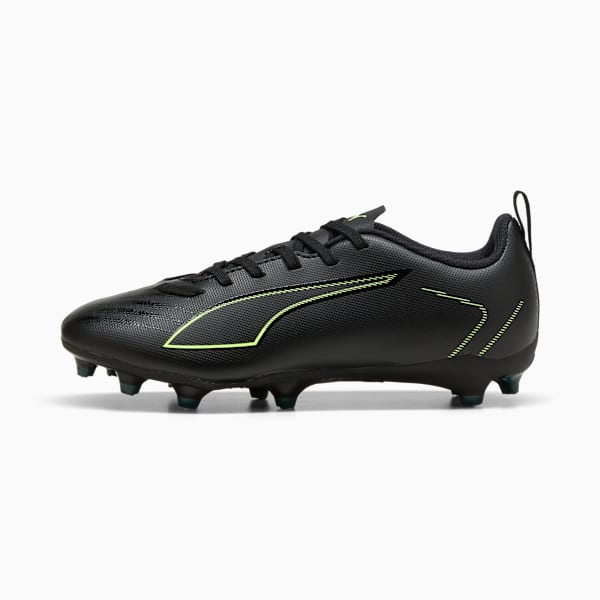 ULTRA 6 PLAY FG/AG Football Boots Youth, PUMA Black-Fizzy Light-Green Terrain, large-ZAF