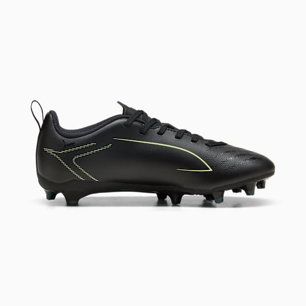 ULTRA 6 PLAY FG/AG Football Boots Youth, PUMA Black-Fizzy Light-Green Terrain, large-ZAF