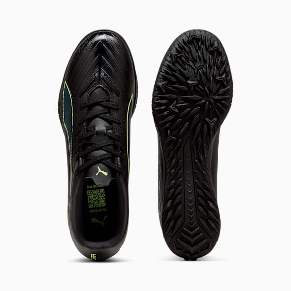 ULTRA 6 PLAY TT Football Boots Unisex, PUMA Black-Fizzy Light-Green Terrain, large-ZAF