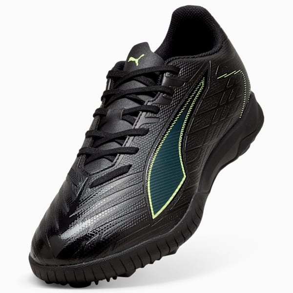 ULTRA 6 PLAY TT Football Boots Unisex, PUMA Black-Fizzy Light-Green Terrain, large-ZAF