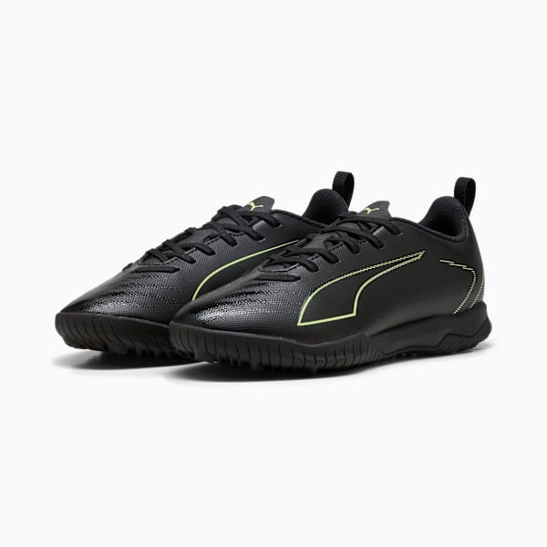 ULTRA 6 PLAY TT Football Boots Youth, PUMA Black-Fizzy Light-Green Terrain, large-ZAF