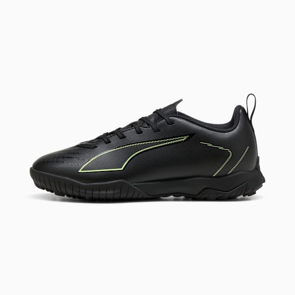 ULTRA 6 PLAY TT Football Boots Youth, PUMA Black-Fizzy Light-Green Terrain, large-ZAF