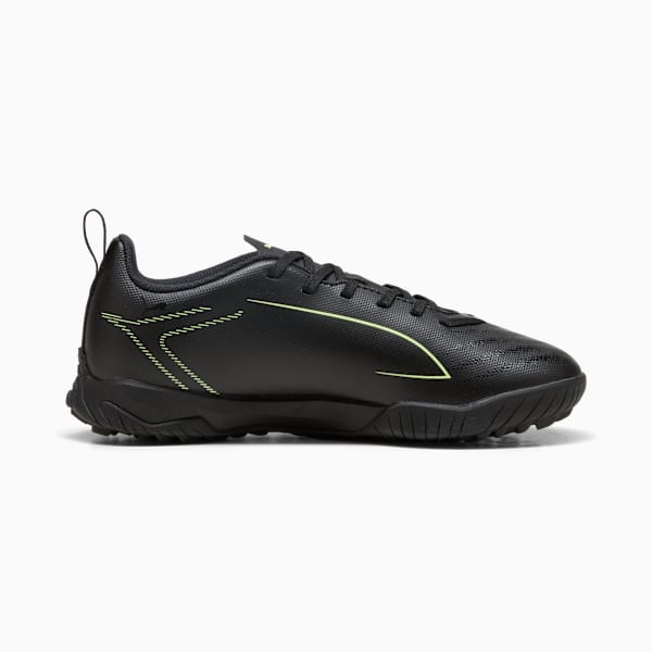 ULTRA 6 PLAY TT Football Boots Youth, PUMA Black-Fizzy Light-Green Terrain, large-ZAF