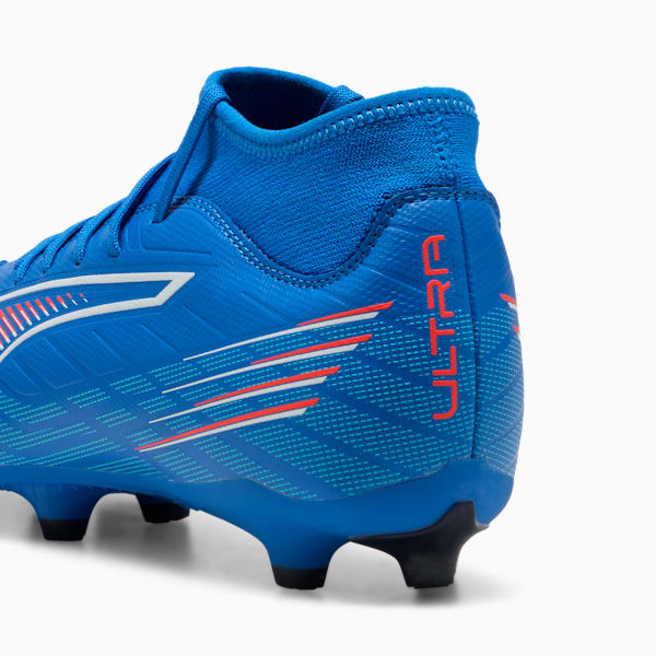 Tacos de fútbol ULTRA 6 PLAY FG/AG, Ultra Blue-PUMA White-Glowing Red, large-MEX