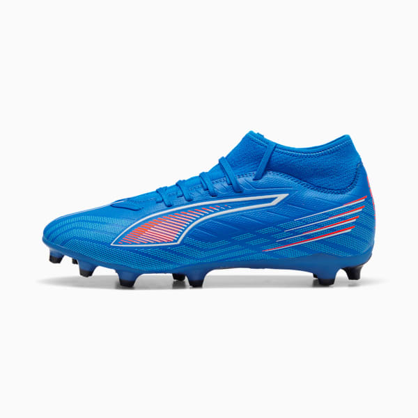 Tacos de fútbol ULTRA 6 PLAY FG/AG, Ultra Blue-PUMA White-Glowing Red, large-MEX