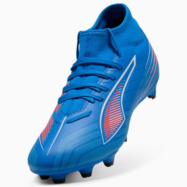 Tacos de fútbol ULTRA 6 PLAY FG/AG, Ultra Blue-PUMA White-Glowing Red, large-MEX