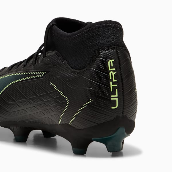 ULTRA 6 PLAY+ FG/AG Football Boots Unisex, PUMA Black-Fizzy Light-Green Terrain, large-ZAF