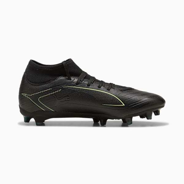 ULTRA 6 PLAY+ FG/AG Football Boots Unisex, PUMA Black-Fizzy Light-Green Terrain, large-ZAF