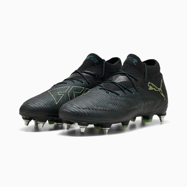 FUTURE 8 ULTIMATE MxSG Football Boots Unisex, PUMA Black-Fizzy Light-Green Terrain, large-ZAF
