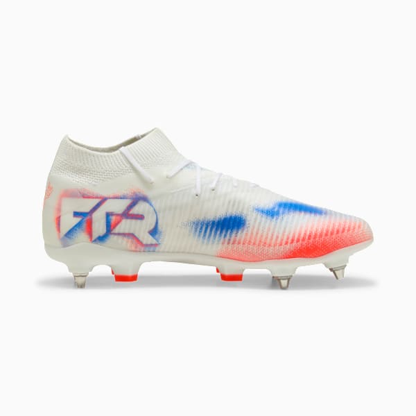FUTURE 8 PRO MxSG Football Boots Unisex, PUMA White-PUMA Black-Glowing Red, large-ZAF