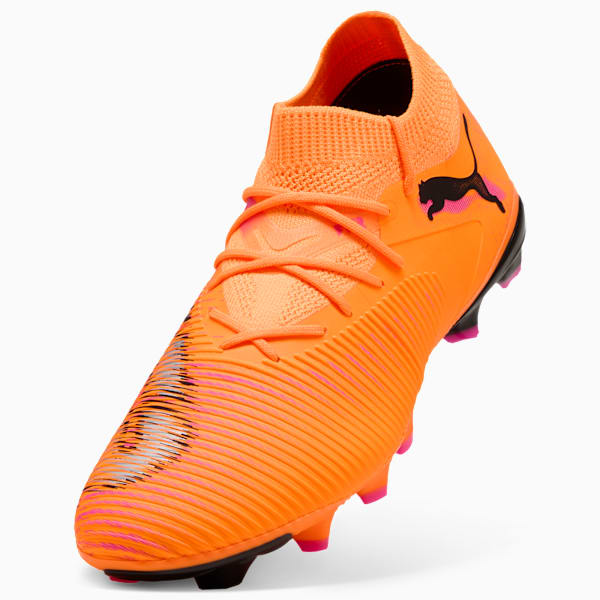 Chuteira de Campo FUTURE 8 MATCH Unissex, Heat Fire-PUMA Black-Ravish, large-BRA