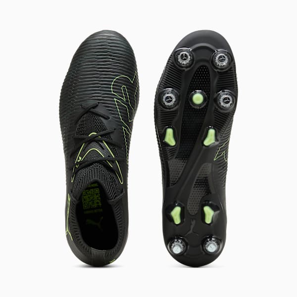FUTURE 8 MATCH MxSG Football Boots Unisex, PUMA Black-Fizzy Light-Green Terrain, large-ZAF