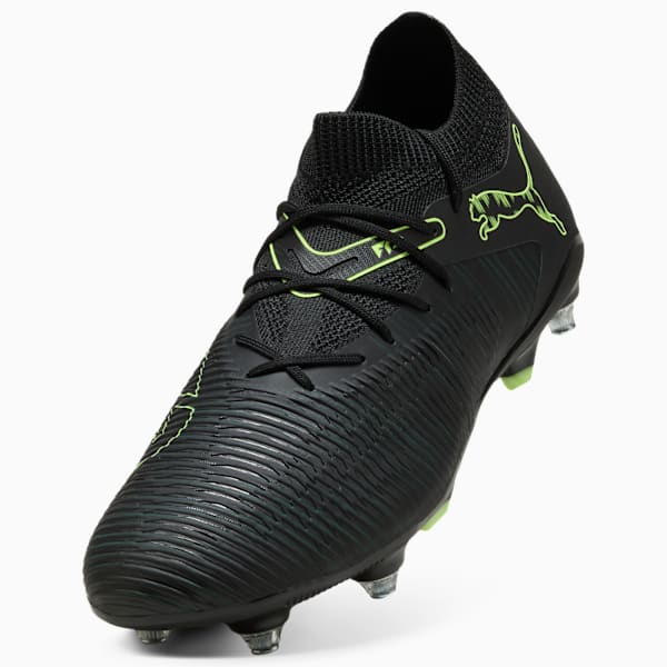 FUTURE 8 MATCH MxSG Football Boots Unisex, PUMA Black-Fizzy Light-Green Terrain, large-ZAF