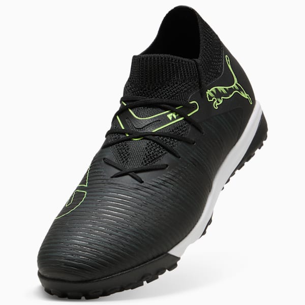 FUTURE 8 MATCH TT Football Boots Unisex, PUMA Black-Fizzy Light-Green Terrain, large-ZAF