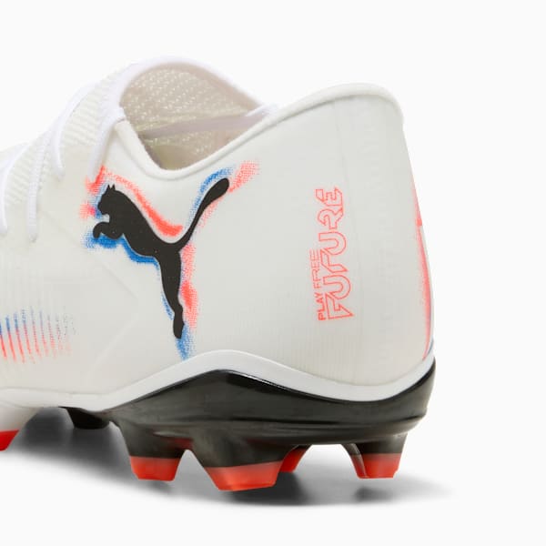 FUTURE 8 MATCH FG/AG Low Football Boots Unisex, PUMA White-PUMA Black-Glowing Red, large-ZAF