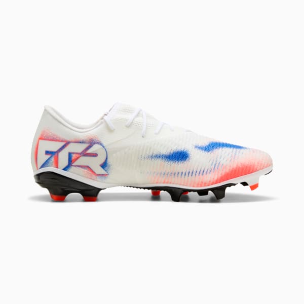FUTURE 8 MATCH FG/AG Low Football Boots Unisex, PUMA White-PUMA Black-Glowing Red, large-ZAF