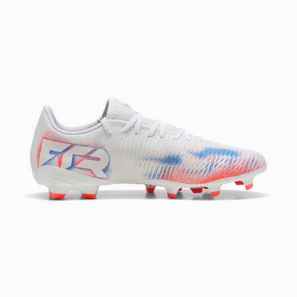 Tacos de fútbol FUTURE 8 PLAY FG/AG, PUMA White-PUMA Black-Glowing Red, large-MEX
