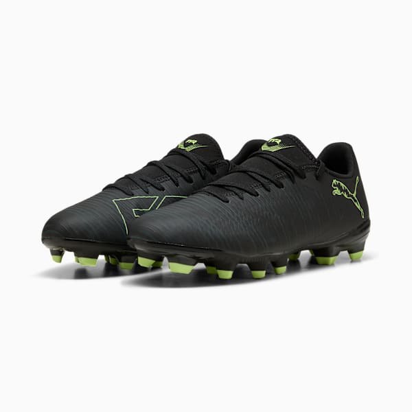 FUTURE 8 PLAY FG/AG Football Boots Unisex, PUMA Black-Fizzy Light-Green Terrain, large-ZAF