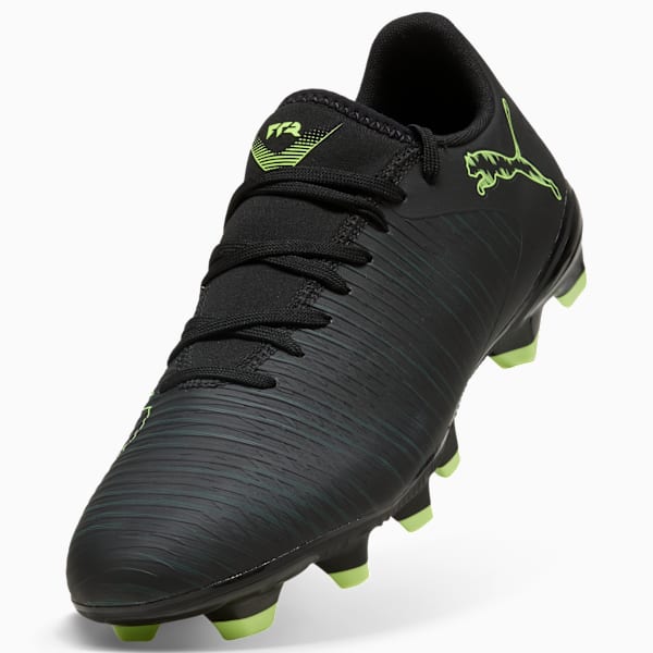 FUTURE 8 PLAY FG/AG Football Boots Unisex, PUMA Black-Fizzy Light-Green Terrain, large-ZAF
