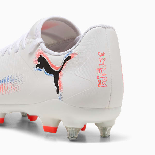 FUTURE 8 PLAY MxSG Football Boots Unisex, PUMA White-PUMA Black-Glowing Red, large-ZAF