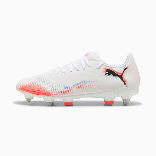 FUTURE 8 PLAY MxSG Football Boots Unisex, PUMA White-PUMA Black-Glowing Red, large-ZAF