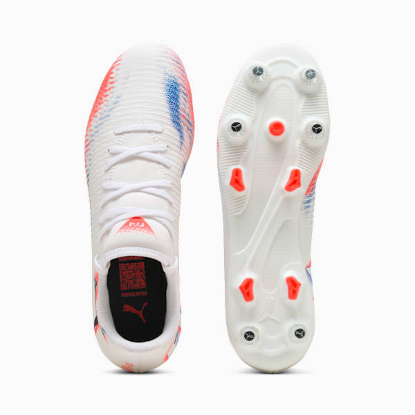 FUTURE 8 PLAY MxSG Football Boots Unisex, PUMA White-PUMA Black-Glowing Red, large-ZAF