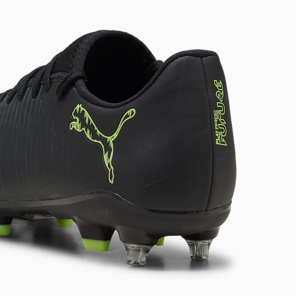 FUTURE 8 PLAY MxSG Football Boots Unisex, PUMA Black-Fizzy Light-Green Terrain, large-ZAF