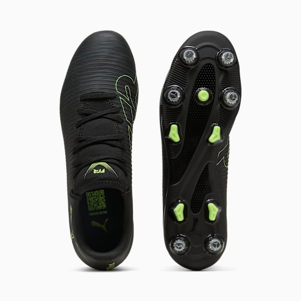 FUTURE 8 PLAY MxSG Football Boots Unisex, PUMA Black-Fizzy Light-Green Terrain, large-ZAF