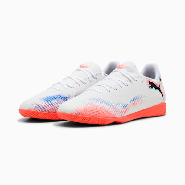 Botines de futsal FUTURE 8 PLAY IT, PUMA White-PUMA Black-Glowing Red, large-ARG