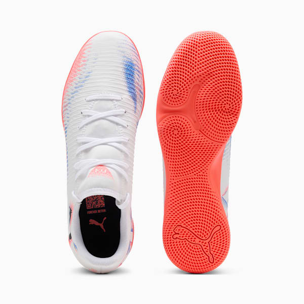 Botines de futsal FUTURE 8 PLAY IT, PUMA White-PUMA Black-Glowing Red, large-ARG