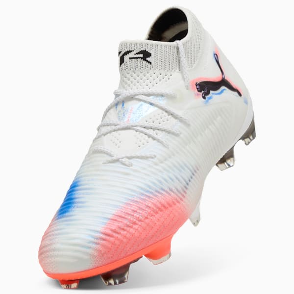 Botines de fútbol FUTURE 8 ULTIMATE FG para mujer, PUMA White-PUMA Black-Glowing Red, large-ARG