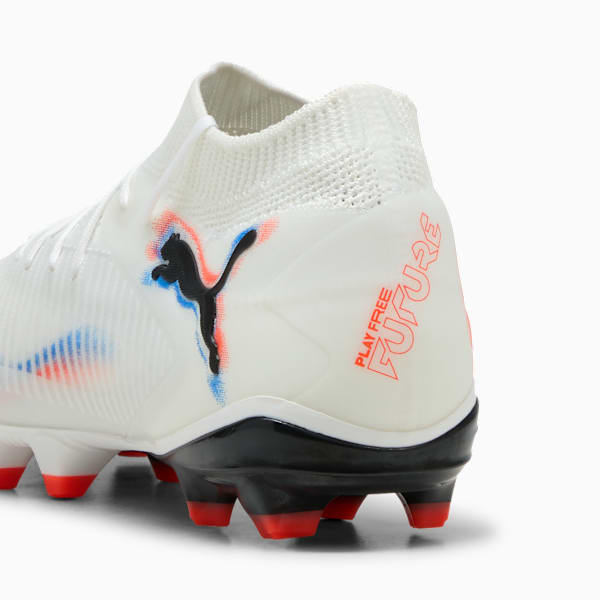 Tacos de fútbol FUTURE 8 PRO FG/AG para mujer, PUMA White-PUMA Black-Glowing Red, large-MEX