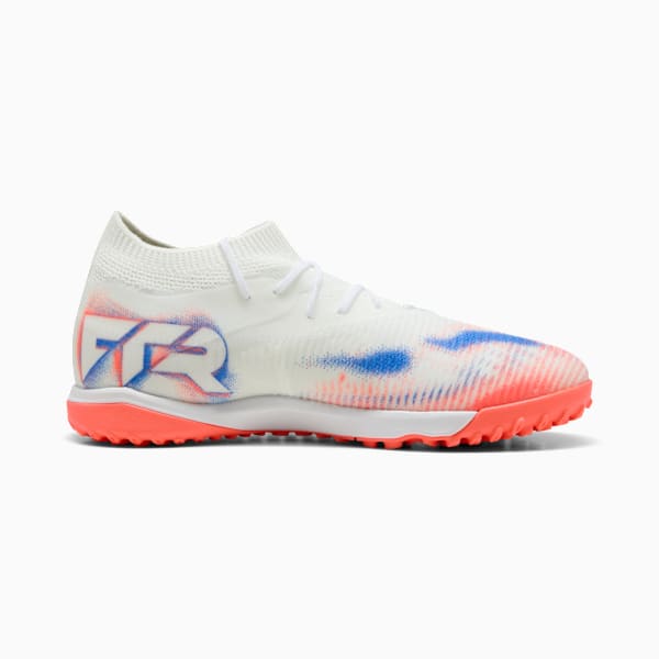 Tacos de fútbol FUTURE 8 MATCH TT para mujer, PUMA White-PUMA Black-Glowing Red, large-MEX