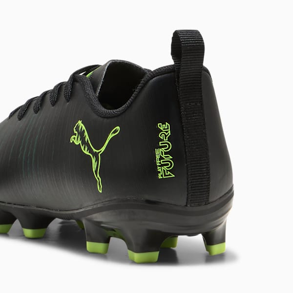 FUTURE 8 PLAY FG/AG Football Boots Youth, PUMA Black-Fizzy Light-Green Terrain, large-ZAF