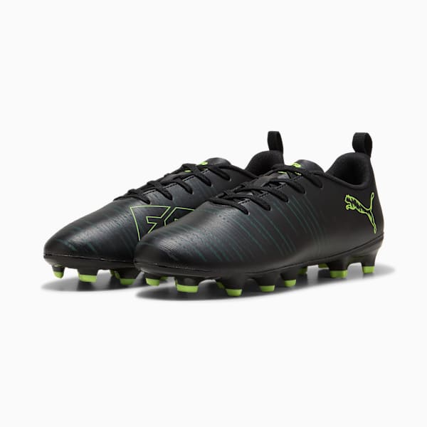 FUTURE 8 PLAY FG/AG Football Boots Youth, PUMA Black-Fizzy Light-Green Terrain, large-ZAF