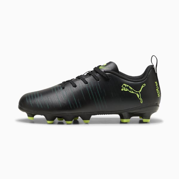 FUTURE 8 PLAY FG/AG Football Boots Youth, PUMA Black-Fizzy Light-Green Terrain, large-ZAF