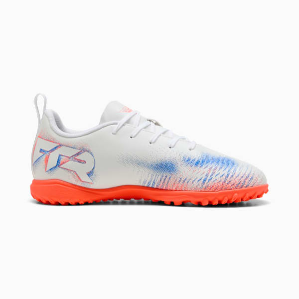 FUTURE 8 PLAY TT Football Boots Youth, PUMA White-PUMA Black-Glowing Red, large-ZAF