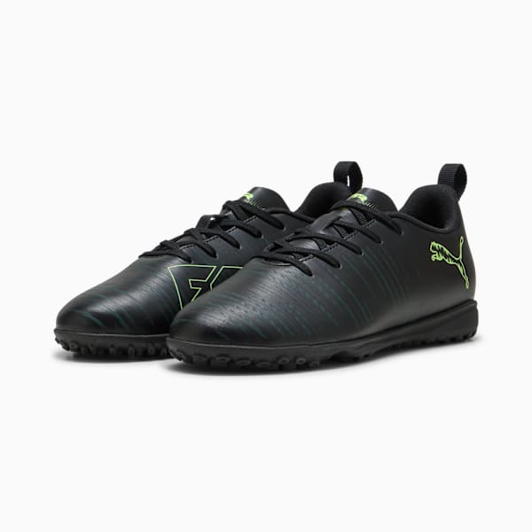 FUTURE 8 PLAY TT Football Boots Youth, PUMA Black-Fizzy Light-Green Terrain, large-ZAF