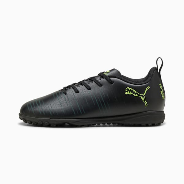 FUTURE 8 PLAY TT Football Boots Youth, PUMA Black-Fizzy Light-Green Terrain, large-ZAF