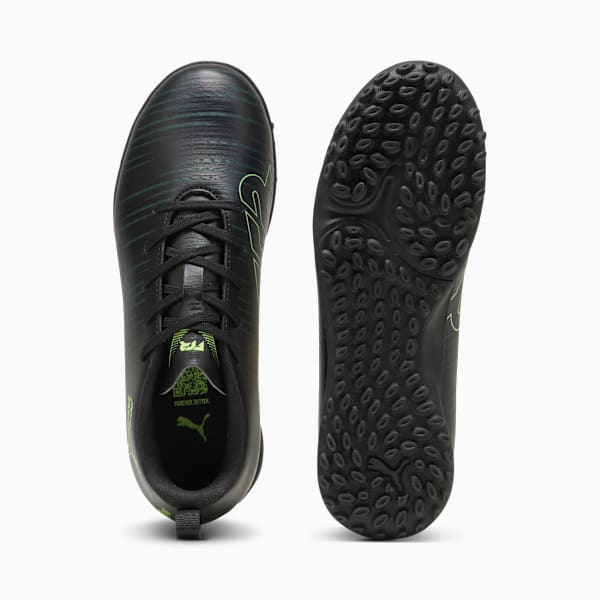 FUTURE 8 PLAY TT Football Boots Youth, PUMA Black-Fizzy Light-Green Terrain, large-ZAF