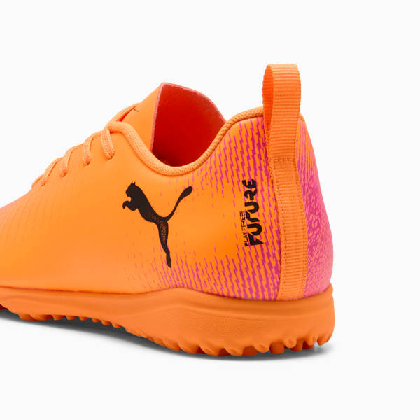 Chuteira Society FUTURE 8 PLAY Juvenil, Heat Fire-PUMA Black-Ravish, large-BRA