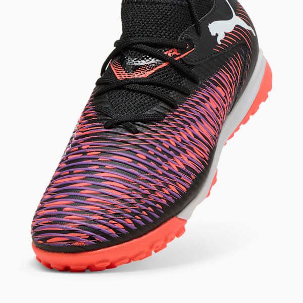 Botines de fútbol FUTURE 8 MATCH TT+ Mid juvenil, PUMA Black-PUMA White-Glowing Red, large-ARG