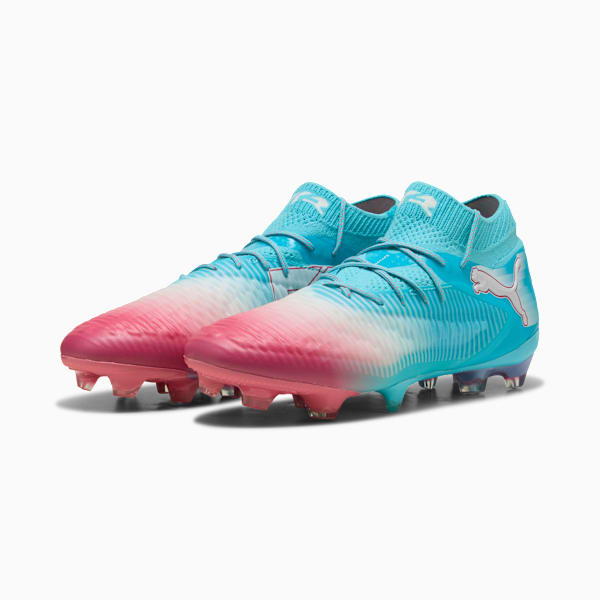 FUTURE 8 ULTIMATE RE-CHARGE FG Football Boots Unisex, Hero Blue-PUMA White-Sunset Pink, large-ZAF
