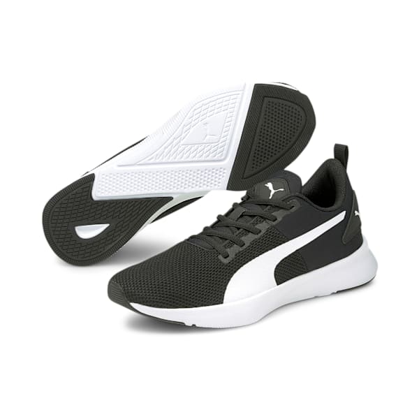 Flyer Running Shoes, Puma Black-Puma White, large-MEX